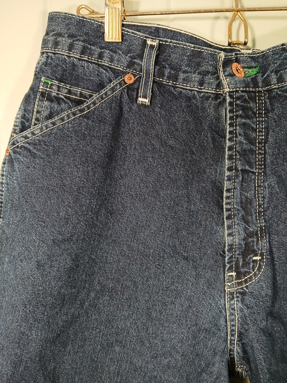 Vintage Tommy Hilfger Carpenter Shorts - Dark Blue - Picture 3 of 8